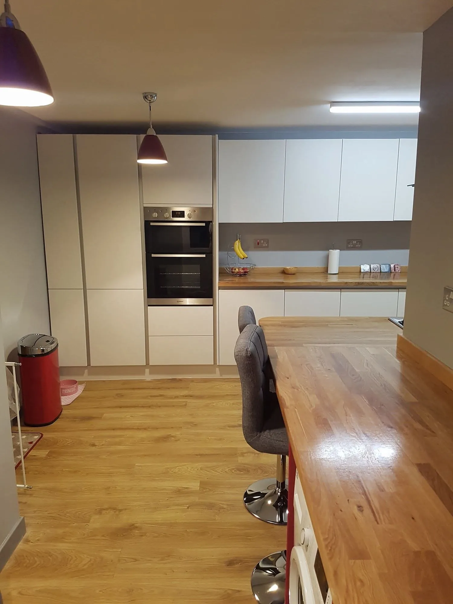 Kitchen end panels and trim detail