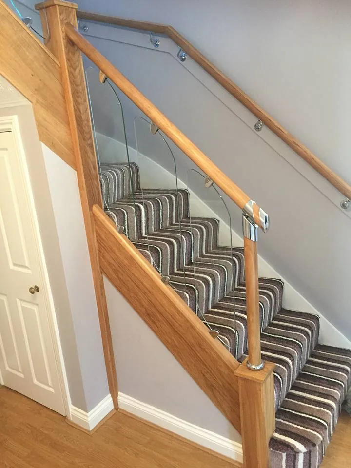 Staircase treads and risers under construction